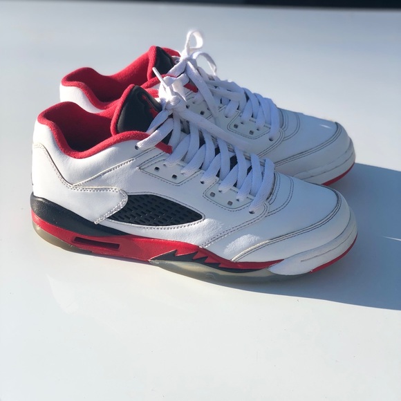 Retro Jordan 5 fire red low - Picture 1 of 1